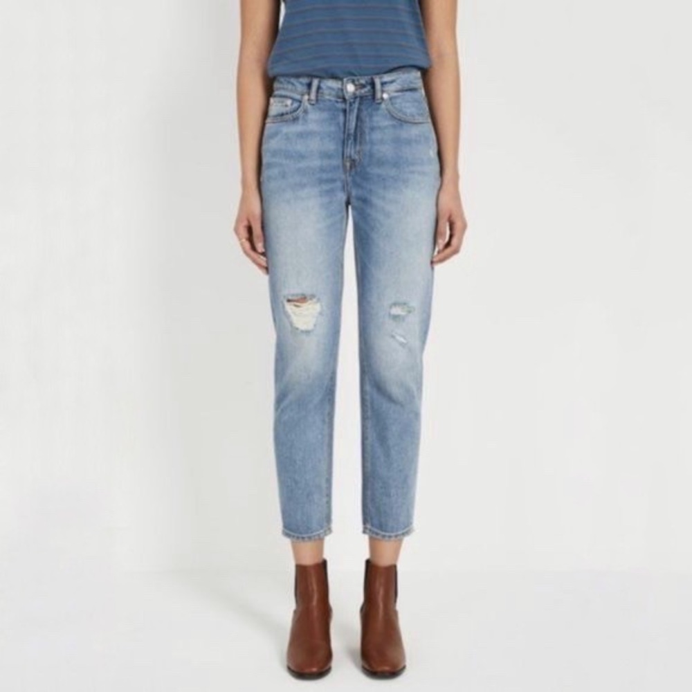 Frank & Oak | Billie Relaxed Fit Distressed‎ Jeans Size 27